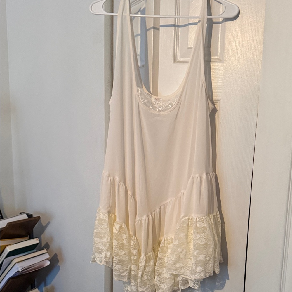 Cream Lace slip dress from Urban Outfitters